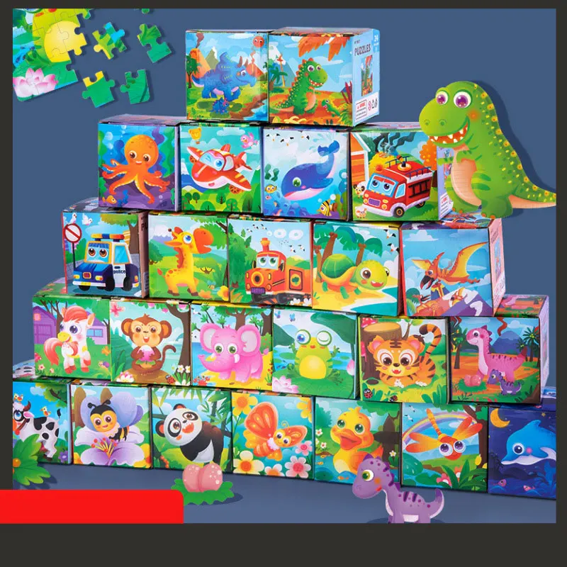 Montessori Puzzle Children's Wooden Cartoon Animal Traffic Dinosaur 24 Pieces Small Puzzle Baby Educational Toys for Children
Montessori Puzzle Children's Wooden Cartoon Animal Traffic Dinosaur 24 Pieces Small Puzzle Baby Educational Toys for Children