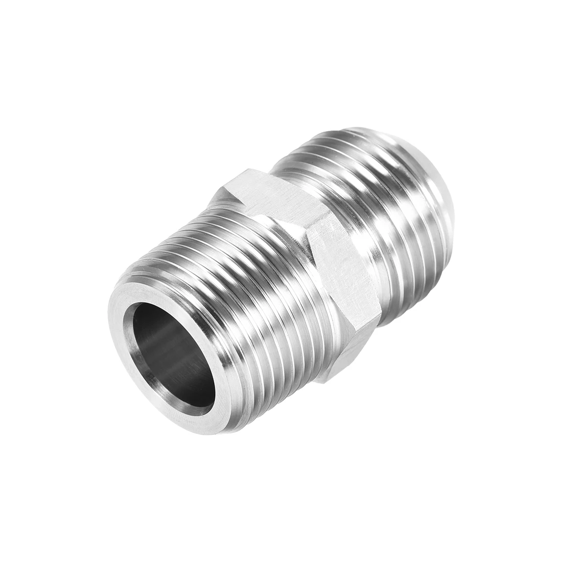 Шестигранный ниппель uxcell 3/4 NPT X 1-1/16-12UNF 304, фитинг для труб из нержавеющей стали 45,5x27 мм, серебристого цвета 
Шестигранный ниппель uxcell 3/4 NPT X 1-1/16-12UNF 304, фитинг для труб из нержавеющей стали 45,5x27 мм, серебристого цвета
