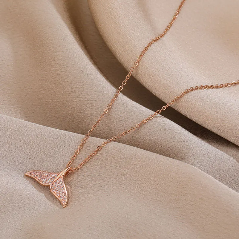 Style Unique Crystal Fishtail Pendant Necklace For Women Gifts Gold Color Fashion Jewelry Necklaces
Style Unique Crystal Fishtail Pendant Necklace For Women Gifts Gold Color Fashion Jewelry Necklaces