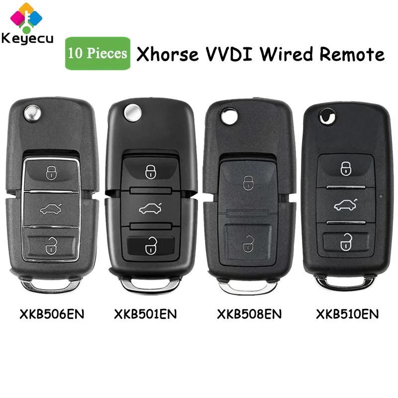 KEYECU 10 Pieces XHORSE XKB506EN XKB508EN XKB510EN XKB501EN for VW B5 Style 2 3 Buttons Universal Remote Key for VVDI Key Tool
KEYECU 10 Pieces XHORSE XKB506EN XKB508EN XKB510EN XKB501EN for VW B5 Style 2 3 Buttons Universal Remote Key for VVDI Key Tool
