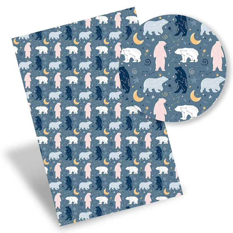 Faux Leather Sheets Toy Polar Bear Synthetic Leather Printed Vinyl Fabric DIY Handbag Bow Making Supplies 22*30cm/Pc 0.8mm IBOWS
Faux Leather Sheets Toy Polar Bear Synthetic Leather Printed Vinyl Fabric DIY Handbag Bow Making Supplies 22*30cm/Pc 0.8mm IBOWS