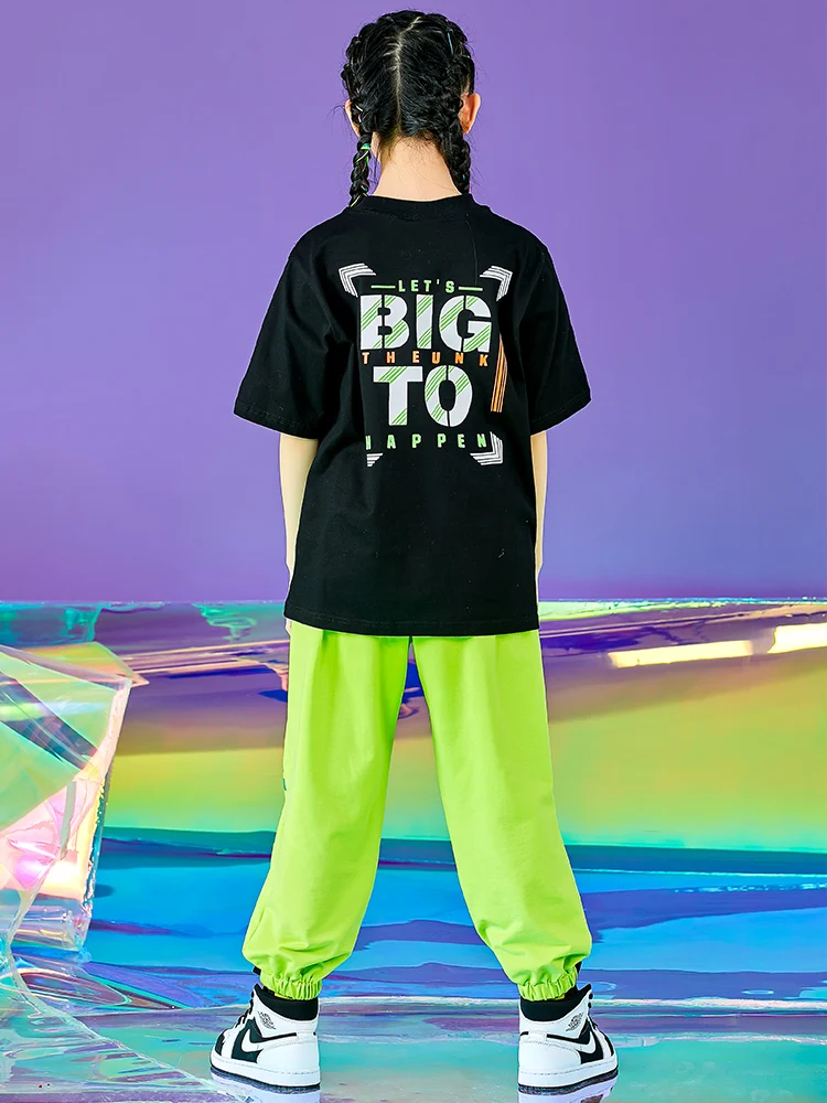 Girls Hip Hop Street Dance Clothes Children Loose Short Sleeves Pants Jazz Dancing Costumes Stage Wear Performance Suits WD0015
Girls Hip Hop Street Dance Clothes Children Loose Short Sleeves Pants Jazz Dancing Costumes Stage Wear Performance Suits WD0015