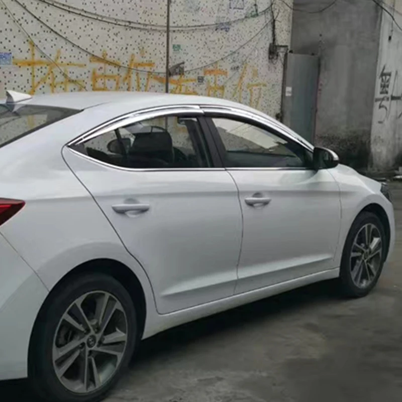 Use For Hyundai Elantra / Avante Window Visor 2016--2019 Year Plating Side Sun Rain Shield Exterior Body Kit Accessories 8 Pcs
Use For Hyundai Elantra / Avante Window Visor 2016--2019 Year Plating Side Sun Rain Shield Exterior Body Kit Accessories 8 Pcs