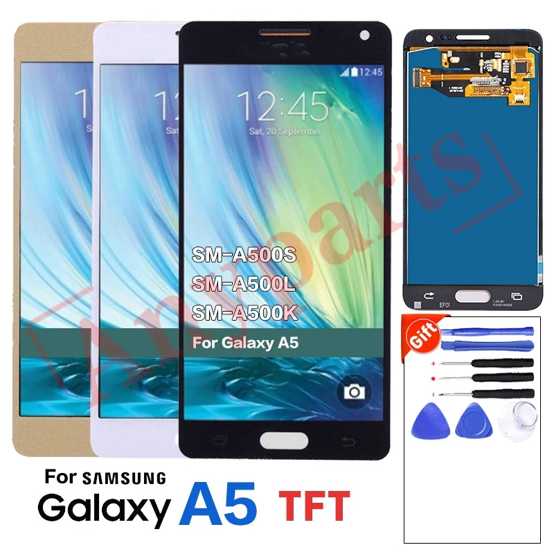 ЖК-дисплей для SAMSUNG Galaxy A5 2015, сменный экран для Samsung A5 SM-A500 A500F, дигитайзер в сборе, сенсорный экран, модуль
ЖК-дисплей для SAMSUNG Galaxy A5 2015, сменный экран для Samsung A5 SM-A500 A500F, дигитайзер в сборе, сенсорный экран, модуль