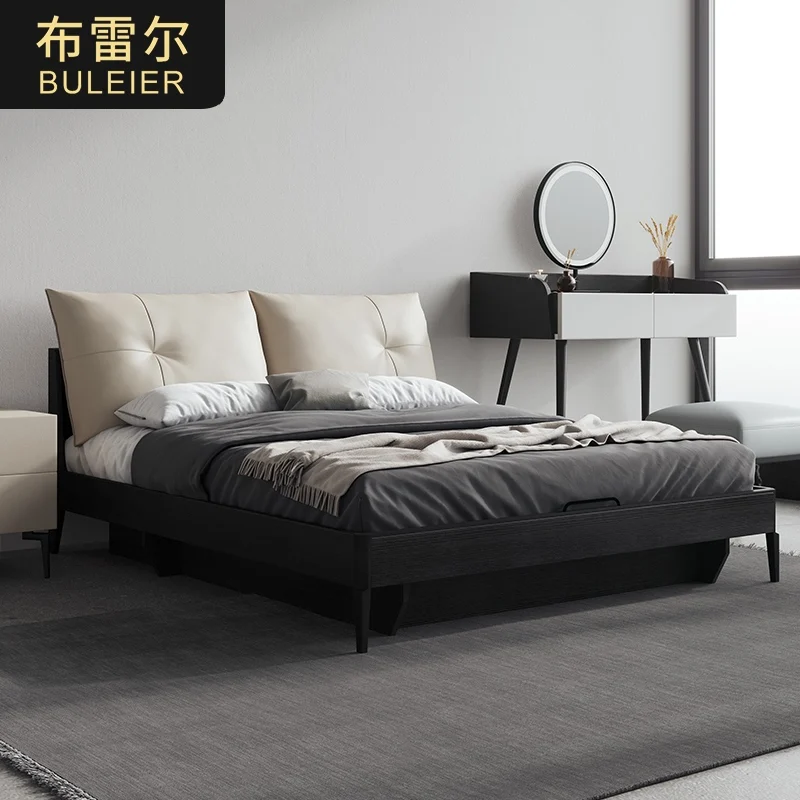Nordic Light luxury leather bed modern simple small apartment 1.8m wedding bed master bedroom Italian minimalist double storage
Nordic Light luxury leather bed modern simple small apartment 1.8m wedding bed master bedroom Italian minimalist double storage