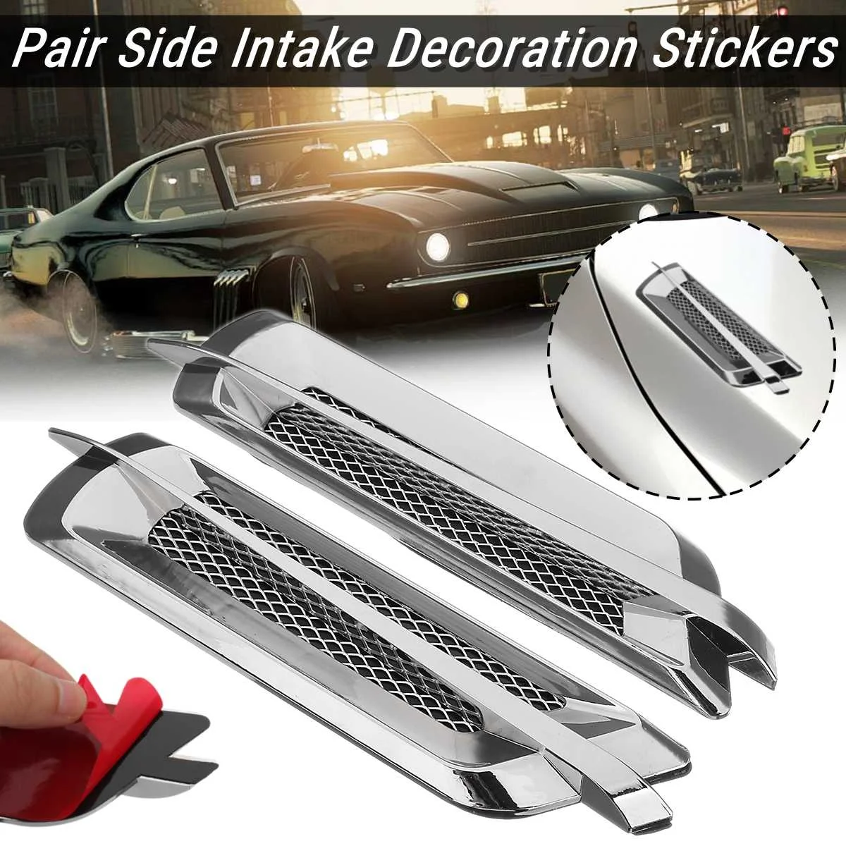 Универсальная пара боковых вентиляционных отверстий автомобиля, декоративные наклейки на впуск, боковая сетка, чехол капот, Стайлинг автом...
Универсальная пара боковых вентиляционных отверстий автомобиля, декоративные наклейки на впуск, боковая сетка, чехол капот, Стайлинг автом...