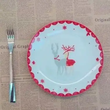 Red White Hot Sale Christmas Elk Creative House Party Tableware Dessert Snack Children Cute Deer Dishes For Serving 
Red White Hot Sale Christmas Elk Creative House Party Tableware Dessert Snack Children Cute Deer Dishes For Serving