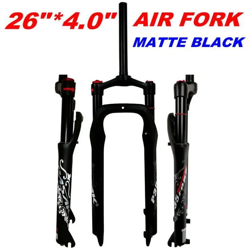 26inch Snow MTB Moutain Bike Fork Fat bicycle Fork Air Gas Oil Locking Suspension Forks Aluminium Alloy For 4.0"Tire 135mm
26inch Snow MTB Moutain Bike Fork Fat bicycle Fork Air Gas Oil Locking Suspension Forks Aluminium Alloy For 4.0"Tire 135mm