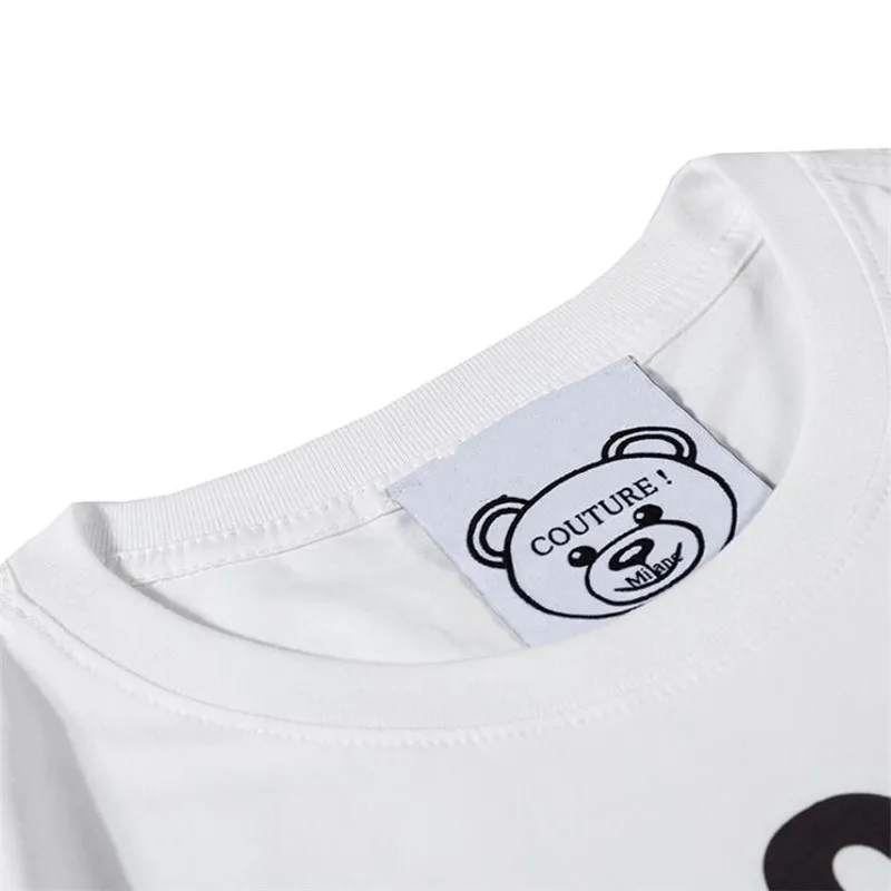New Men's and Women's T-Shirts Black and White Short Sleeve Fashion Teddy Bear Print Cotton O-neck Stretch Summer T-Shirt
New Men's and Women's T-Shirts Black and White Short Sleeve Fashion Teddy Bear Print Cotton O-neck Stretch Summer T-Shirt