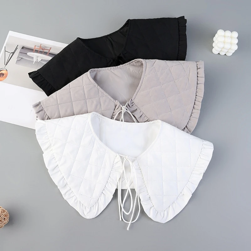 Simple Fake Collar Shawl Girls Ruffles Half Shirt Shawls Wrap Lapel Detachable Collars Necklace False Collar
Simple Fake Collar Shawl Girls Ruffles Half Shirt Shawls Wrap Lapel Detachable Collars Necklace False Collar