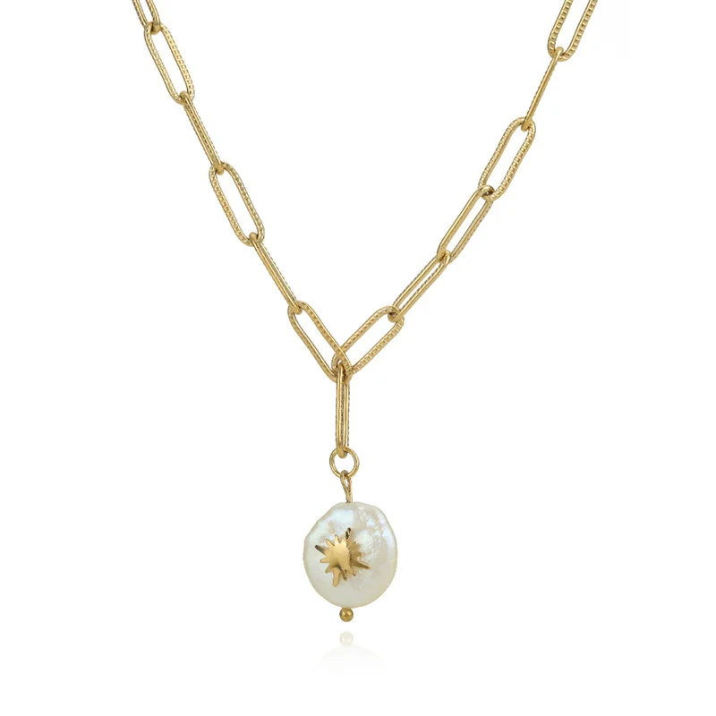 Pearl Pendant Necklaces Stainless Steel Rectangle Chain Punk Choker Gold Silver Color Collar For Women Trendy Jewelry Accessory
Pearl Pendant Necklaces Stainless Steel Rectangle Chain Punk Choker Gold Silver Color Collar For Women Trendy Jewelry Accessory