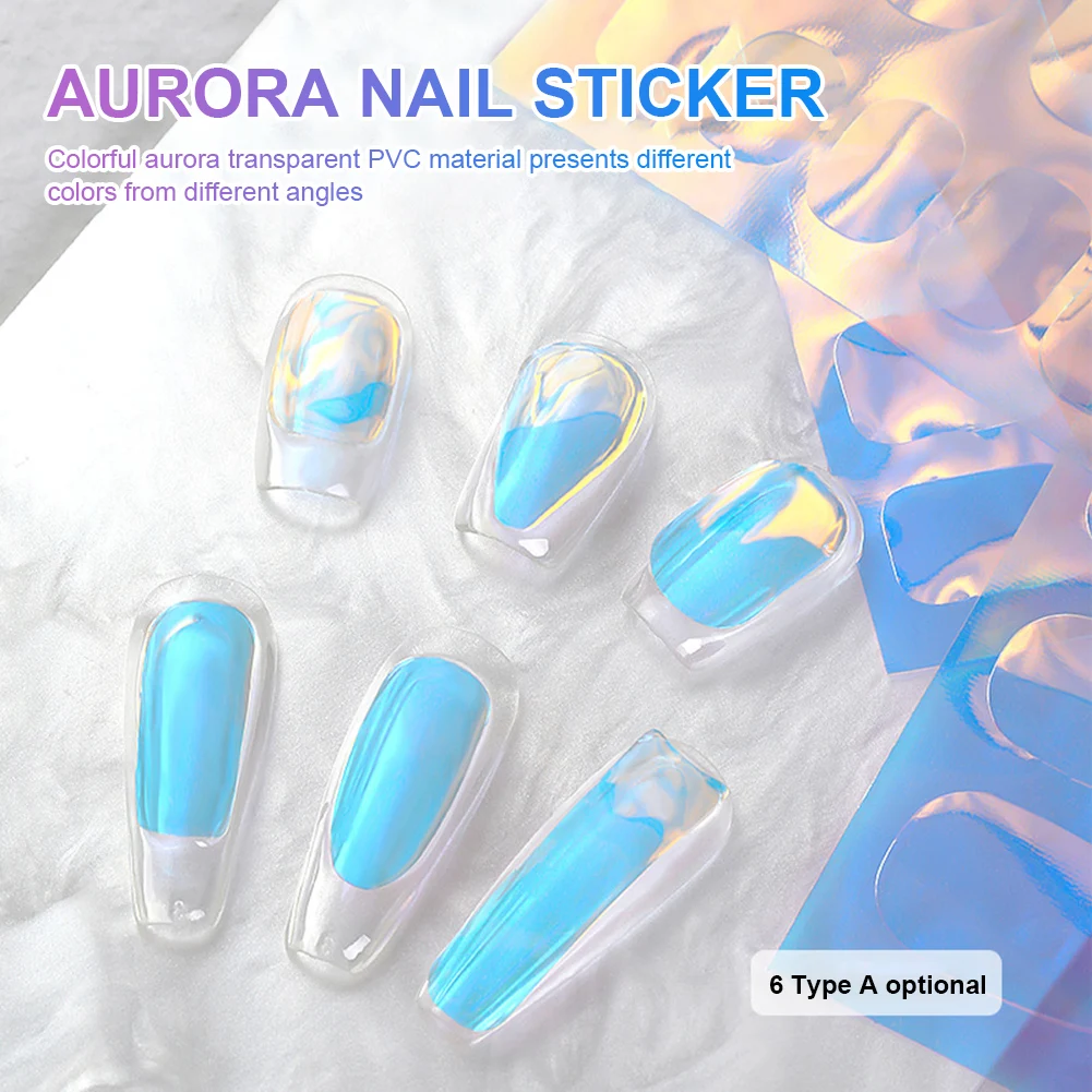 10 PCS Aurora Nail Sticker Gradient Glass Paper Nail Transfer Foil Stickers Manicure Decoration Nail Art for Natural Nails
10 PCS Aurora Nail Sticker Gradient Glass Paper Nail Transfer Foil Stickers Manicure Decoration Nail Art for Natural Nails