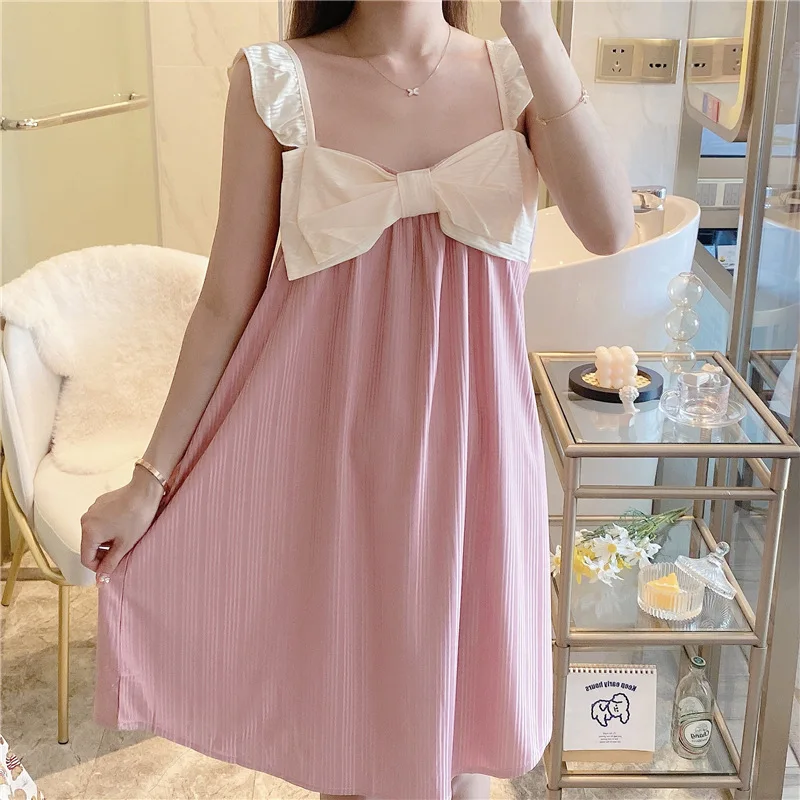 Cartoon Cute Sleepwear Women Sling Pajamas Summer Fashion Girlsfriend Suit Youth Student Kawaii Pyjamas With Bow Tie Lounge Wear
Cartoon Cute Sleepwear Women Sling Pajamas Summer Fashion Girlsfriend Suit Youth Student Kawaii Pyjamas With Bow Tie Lounge Wear