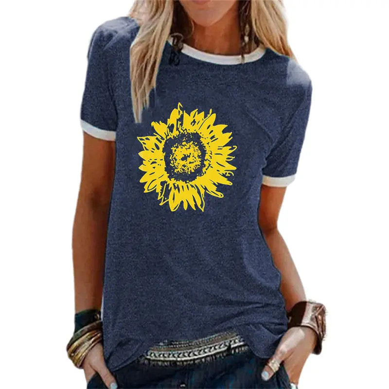 Women Sunflower Print Aesthetic Tee Hipster Top Slogan Graphics Streetwear Casual Funny Trendy Summer Short Sleeve T-Shirt
Women Sunflower Print Aesthetic Tee Hipster Top Slogan Graphics Streetwear Casual Funny Trendy Summer Short Sleeve T-Shirt