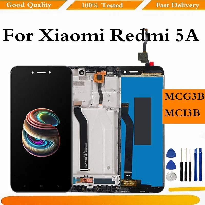LCD For Xiaomi Redmi 5A LCD Screen Display Touch Digitizer With Frame For Xiaomi Redmi 5A Display Screen Spare Part 
LCD For Xiaomi Redmi 5A LCD Screen Display Touch Digitizer With Frame For Xiaomi Redmi 5A Display Screen Spare Part