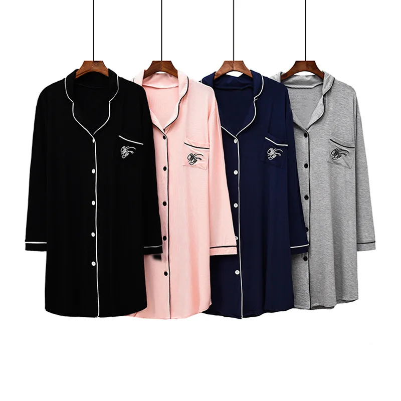 Summer New Modal Nightdress Female ladies night robes Loose Sleepwear Short Sleeve V-neck Pajamas Loose Casual Home Wear
Summer New Modal Nightdress Female ladies night robes Loose Sleepwear Short Sleeve V-neck Pajamas Loose Casual Home Wear