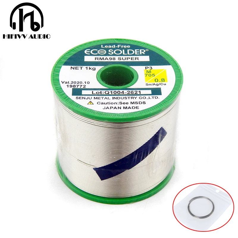 

HIFI Solder Wire 0.8mm Japanese SPARKLE Goods Containing Silver 3% High Quality Solder Wires A Lot Of 5m