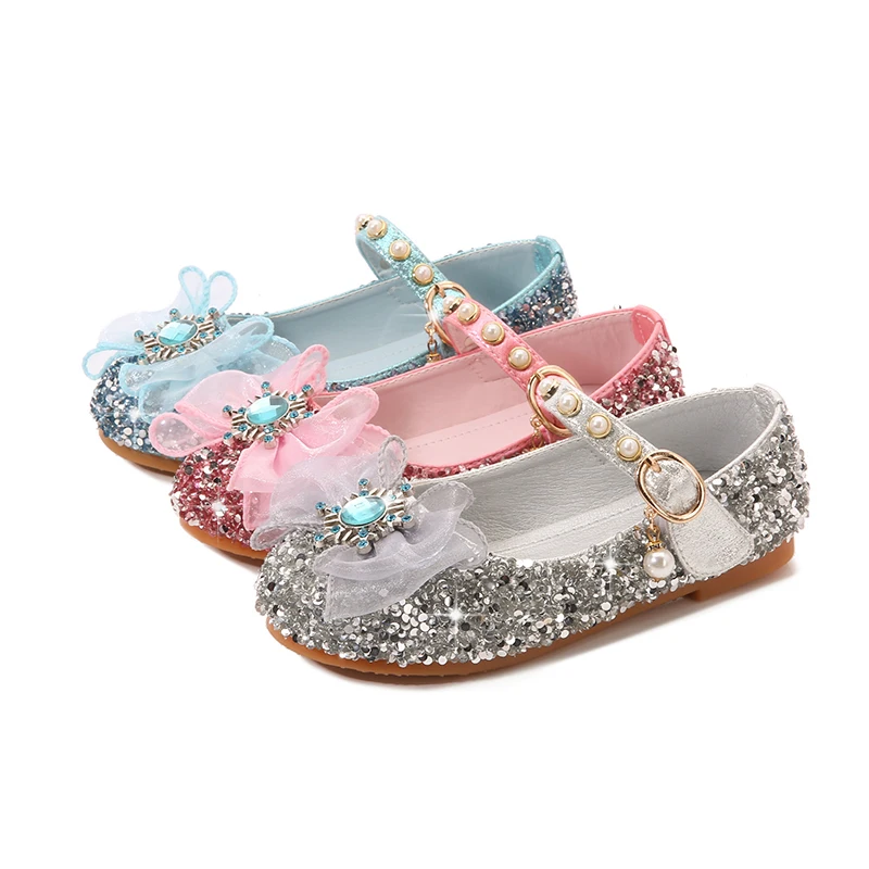 Child Princess Flat Lace Girl Leather Shoe with Rhinestone Baby Crystal Bow-knot for Cosplay Fashion Classic Snowflake Sweet
Child Princess Flat Lace Girl Leather Shoe with Rhinestone Baby Crystal Bow-knot for Cosplay Fashion Classic Snowflake Sweet