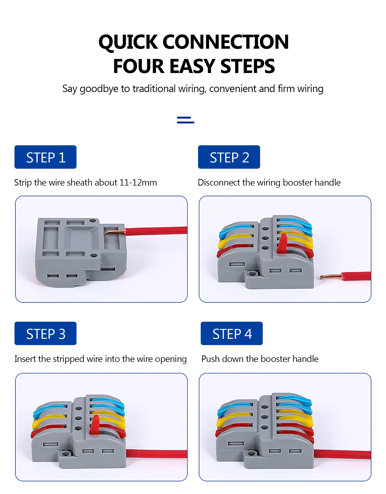 Quick Wire Connector PCT SPL Universal Wiring Cable Connectors Push-in Conductor Terminal Block Led Light Electrical Splitter
Quick Wire Connector PCT SPL Universal Wiring Cable Connectors Push-in Conductor Terminal Block Led Light Electrical Splitter