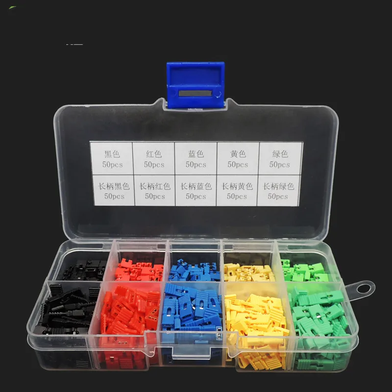 500pcs 10 kinds of boxed jumper cap short circuit cap spacing 2.54mm black blue yellow red block pin connector long handle cap
500pcs 10 kinds of boxed jumper cap short circuit cap spacing 2.54mm black blue yellow red block pin connector long handle cap