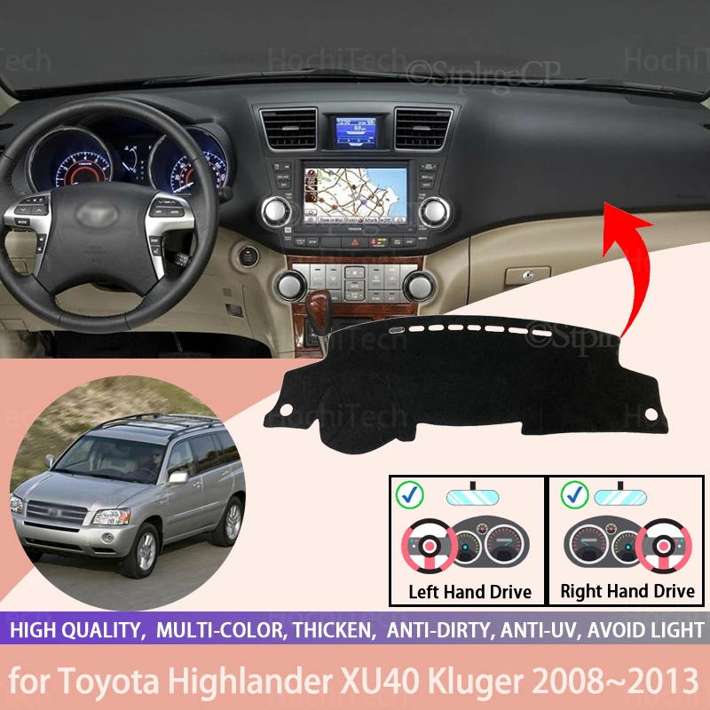 Для Toyota Highlander XU40 Kluger 2008 ~ 2013 анти-скольжения приборной панели автомобиля крышка защитная накладка автомобильные аксессуары коврик от солнца
Для Toyota Highlander XU40 Kluger 2008 ~ 2013 анти-скольжения приборной панели автомобиля крышка защитная накладка автомобильные аксессуары коврик от солнца