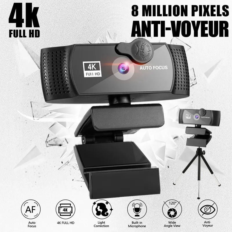 1K 2K 4K Webcam Conference PC Webcam Autofocus USB Web Camera Laptop Desktop for Office Meeting Home 1080P Full HD Web Cam
1K 2K 4K Webcam Conference PC Webcam Autofocus USB Web Camera Laptop Desktop for Office Meeting Home 1080P Full HD Web Cam