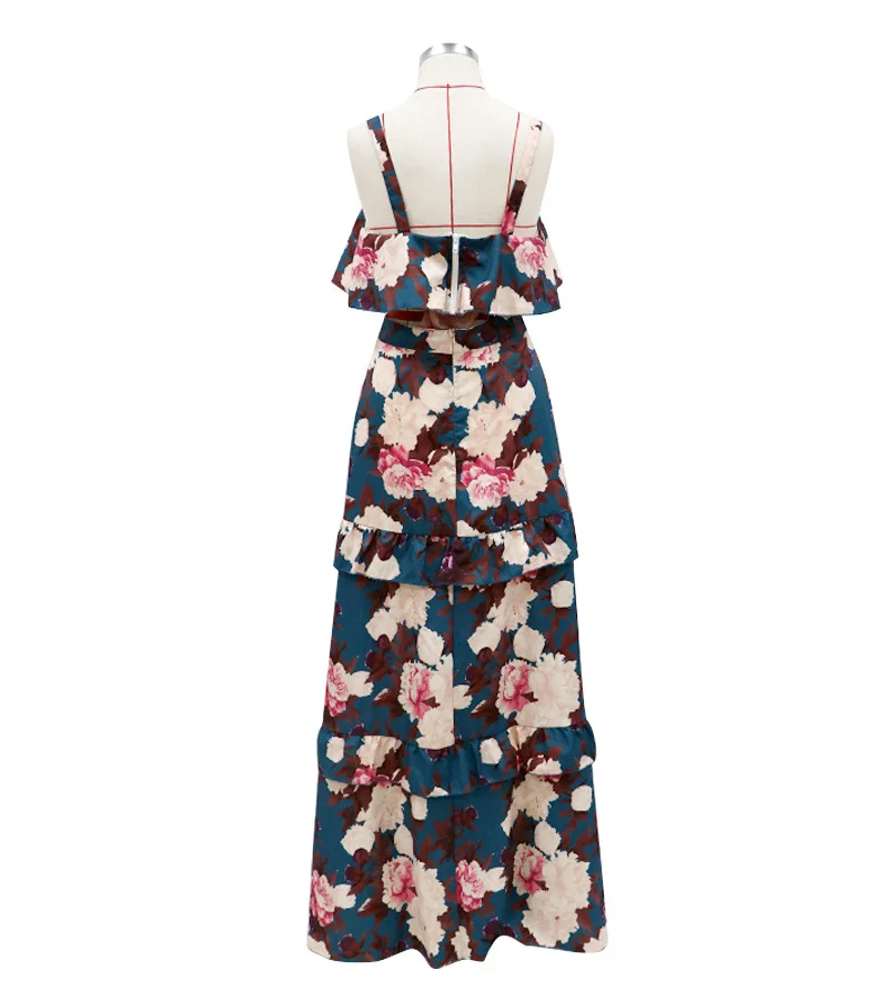 2021summer dress for women new women's sexy sling dress two-piece set print dress
2021summer dress for women new women's sexy sling dress two-piece set print dress