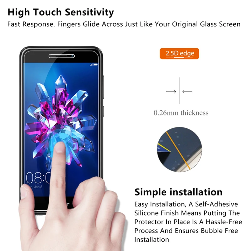 Закаленное стекло 9H HD для Huawei Honor 20 Lite 8A Pro Защита экрана 10i 20i View | Мобильные