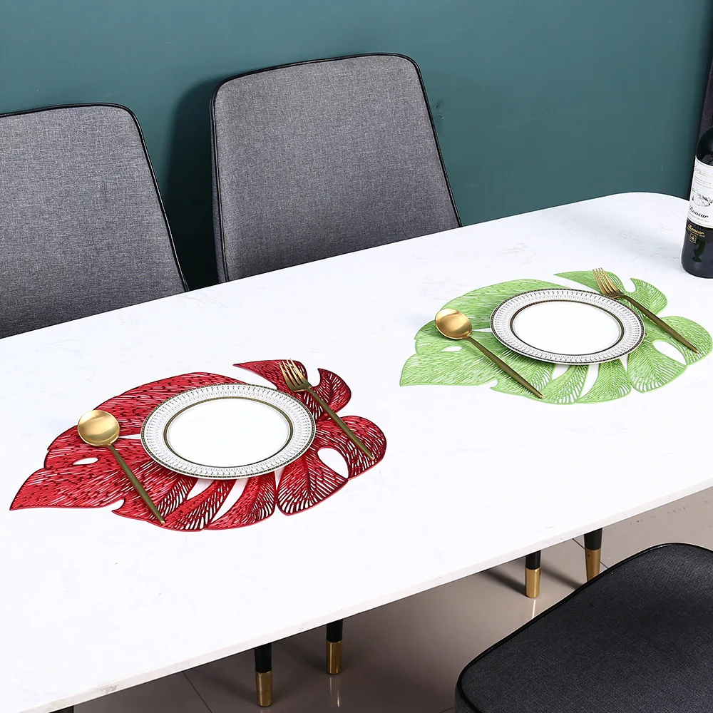 6/4pcs Monstera Plant PVC New Creative Hollow Placemat Hotel Western Restaurant Heat Insulation Non-slip Decorative Table Mat
6/4pcs Monstera Plant PVC New Creative Hollow Placemat Hotel Western Restaurant Heat Insulation Non-slip Decorative Table Mat