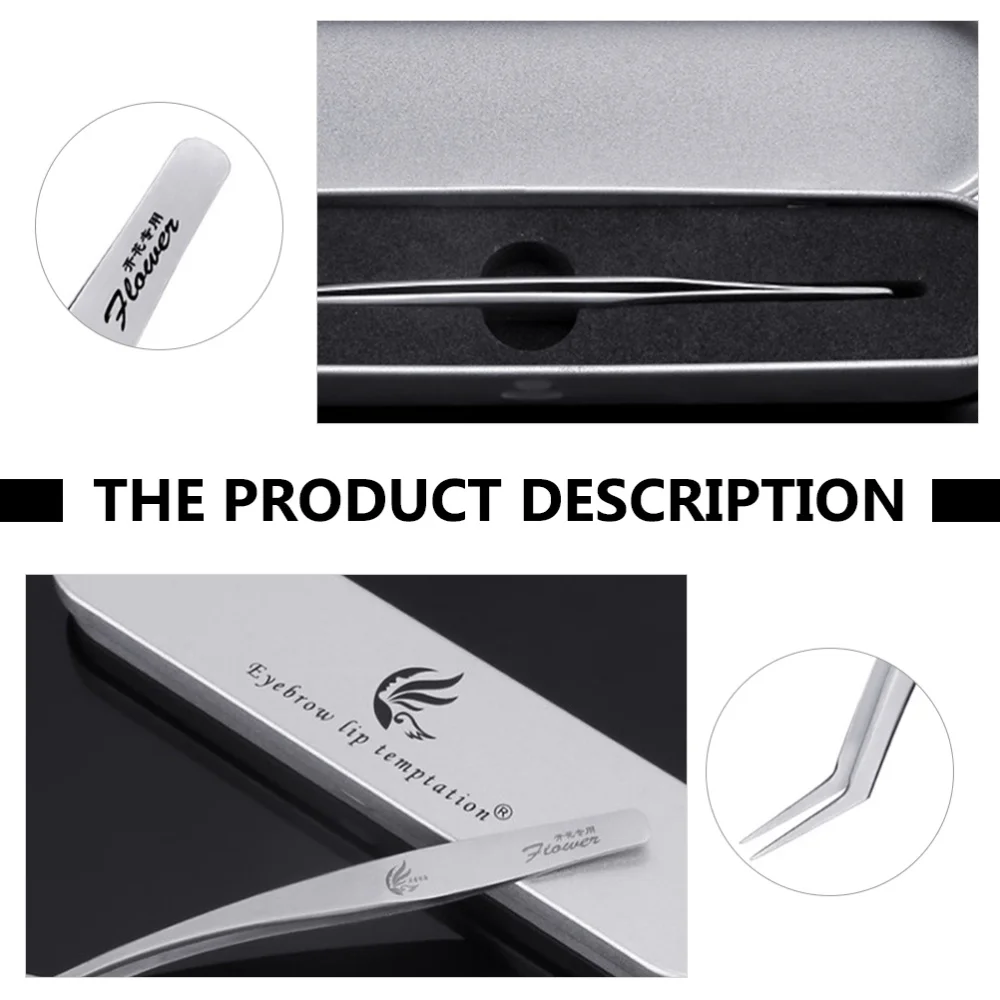 1 Pc Convenient Makeup Accessory Practical Eyelash Tweezers with Box (Silver)
1 Pc Convenient Makeup Accessory Practical Eyelash Tweezers with Box (Silver)