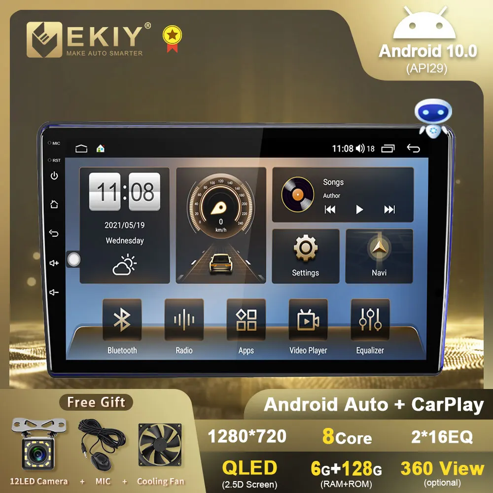 EKIY QLED DSP Android 10 Car Radio For Toyota Prado 2009 Navigation GPS Android Multimedia Video Carplay DVD Tape Recorder HU
EKIY QLED DSP Android 10 Car Radio For Toyota Prado 2009 Navigation GPS Android Multimedia Video Carplay DVD Tape Recorder HU