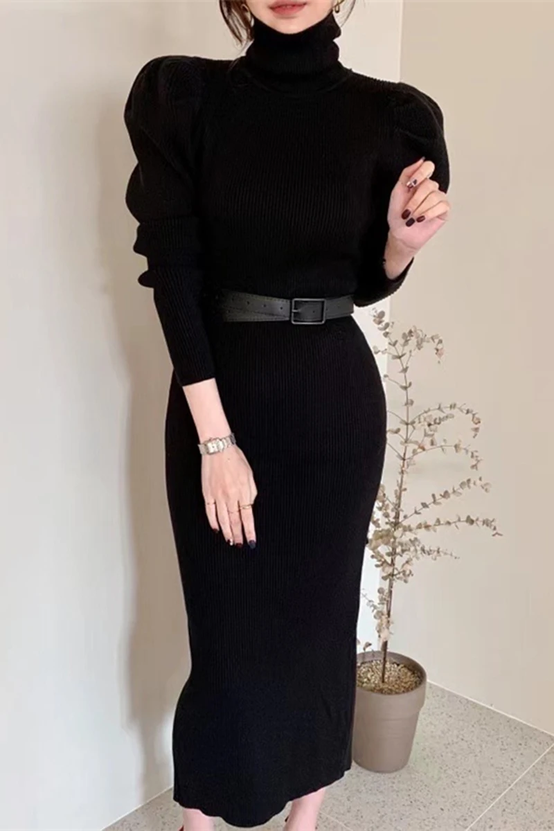 dresses women 2020 autumn winter korean clothes elegant turtleneck long sleeve black bodycon long dress sweater dress vestidos
dresses women 2020 autumn winter korean clothes elegant turtleneck long sleeve black bodycon long dress sweater dress vestidos
