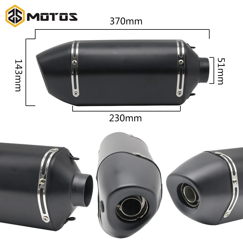 ZS MOTOS Universal 51MM Motorcycle Scooter Exhaust Pipe Universal Moto Escape GP Pot Silencer For Motocross Dirt Bike Cross ATV
ZS MOTOS Universal 51MM Motorcycle Scooter Exhaust Pipe Universal Moto Escape GP Pot Silencer For Motocross Dirt Bike Cross ATV