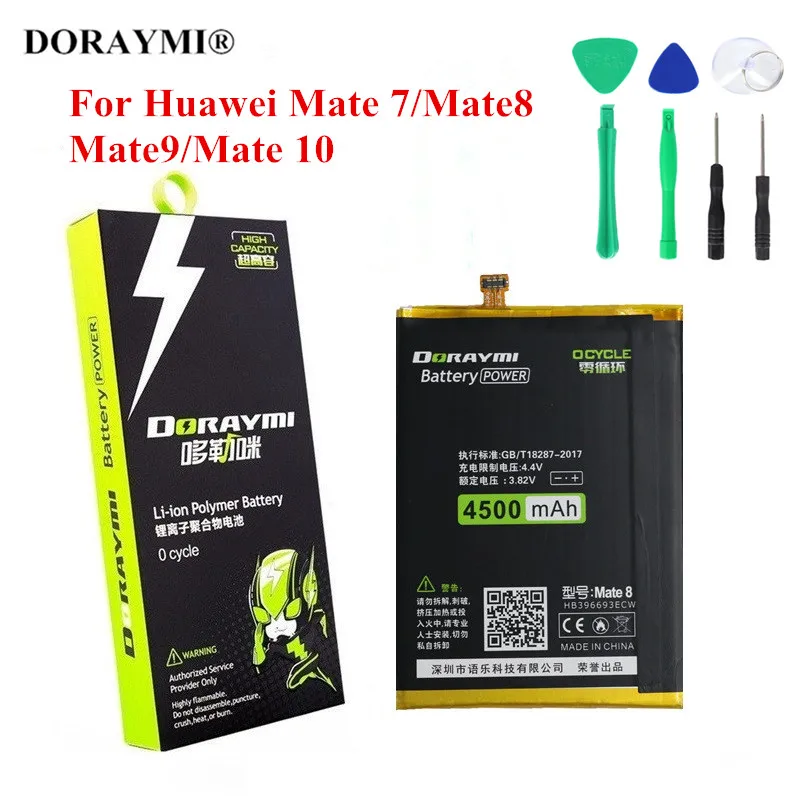

DORAYMI Replacement Battery For Huawei Mate 7 8 9 10 Mate9 P20 Pro Honor 8c Mate10 Lite Mate20 Phone Batteries Bateria+Tools