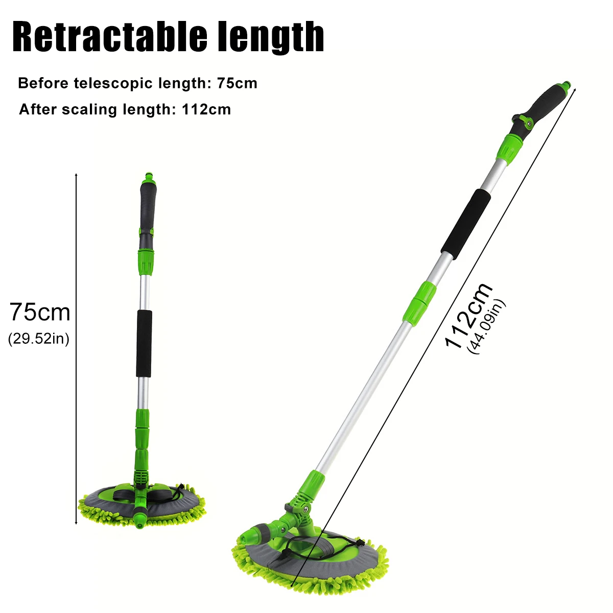 2 in 1 Retractable Car Wash Cleaning Brush Chenille Soft Mop With A Spray Gun Car 75-112cm Wash Brush Rotating Stretchable Mop
2 in 1 Retractable Car Wash Cleaning Brush Chenille Soft Mop With A Spray Gun Car 75-112cm Wash Brush Rotating Stretchable Mop