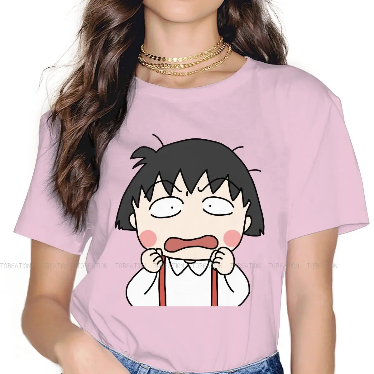 Женская одежда с принтом золы, Chibi Maruko-chan, женские футболки с рисунком аниме, винтажные гранж, свободные топы, футболка, кавайная уличная одеж...
Женская одежда с принтом золы, Chibi Maruko-chan, женские футболки с рисунком аниме, винтажные гранж, свободные топы, футболка, кавайная уличная одеж...