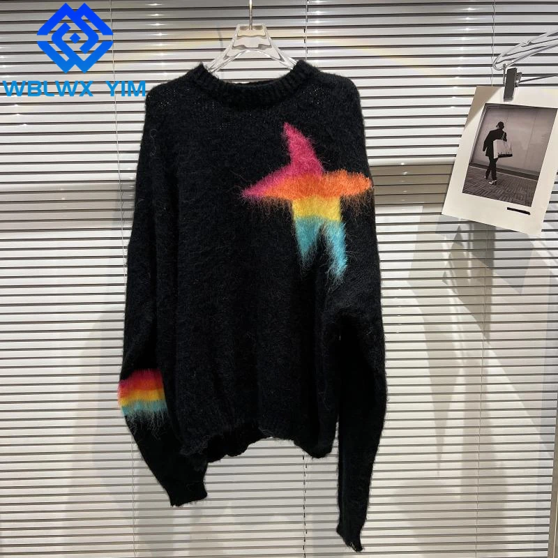 High Quality Mohair Knitting Sweater Women O-Neck Long Sleeve Fashion Print Pullover Female Autumn Winter Loose Plush Sweaters
High Quality Mohair Knitting Sweater Women O-Neck Long Sleeve Fashion Print Pullover Female Autumn Winter Loose Plush Sweaters