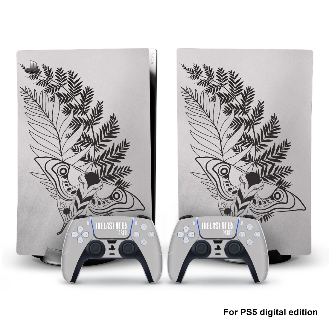 

The Last Of Us Style PS5 Digital Edition Skin Sticker for Playstation 5 Console & 2 Controllers Decal Vinyl Protective Skins 5