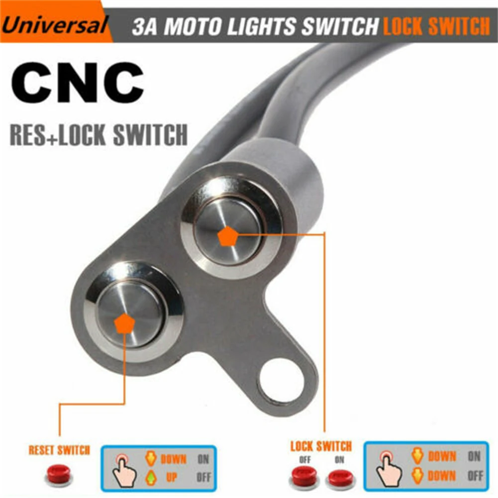 12V Motorcycle Switch Handlebar Adjustable Mount Waterproof Switches ON-OFF LED Lights With Wire Double Flashing Switch
12V Motorcycle Switch Handlebar Adjustable Mount Waterproof Switches ON-OFF LED Lights With Wire Double Flashing Switch