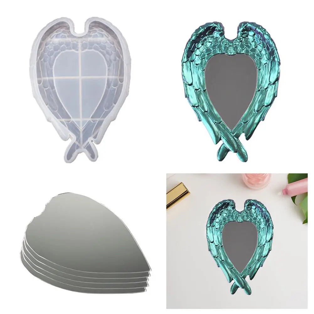 Resin Mold Mirror Resin Mold Angle Wing Silicone Reusable Mirror Mold DIY Crystal Epoxy Resin Drop Mold Photo Frame Crafts HOT
Resin Mold Mirror Resin Mold Angle Wing Silicone Reusable Mirror Mold DIY Crystal Epoxy Resin Drop Mold Photo Frame Crafts HOT