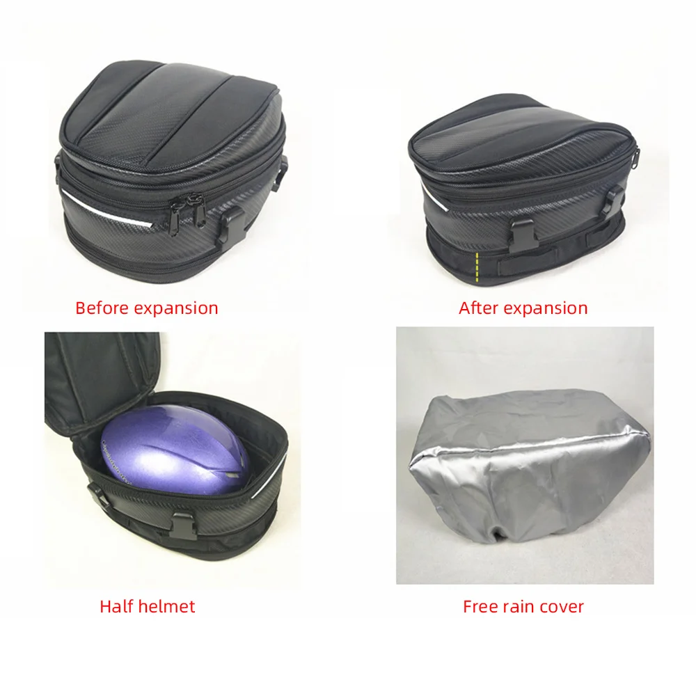 New Oxford Cloth Black Waterproof Rear Trunk Rear Seat Package Motorbike Vehicle Helmet Bag Back Seat Portable
New Oxford Cloth Black Waterproof Rear Trunk Rear Seat Package Motorbike Vehicle Helmet Bag Back Seat Portable