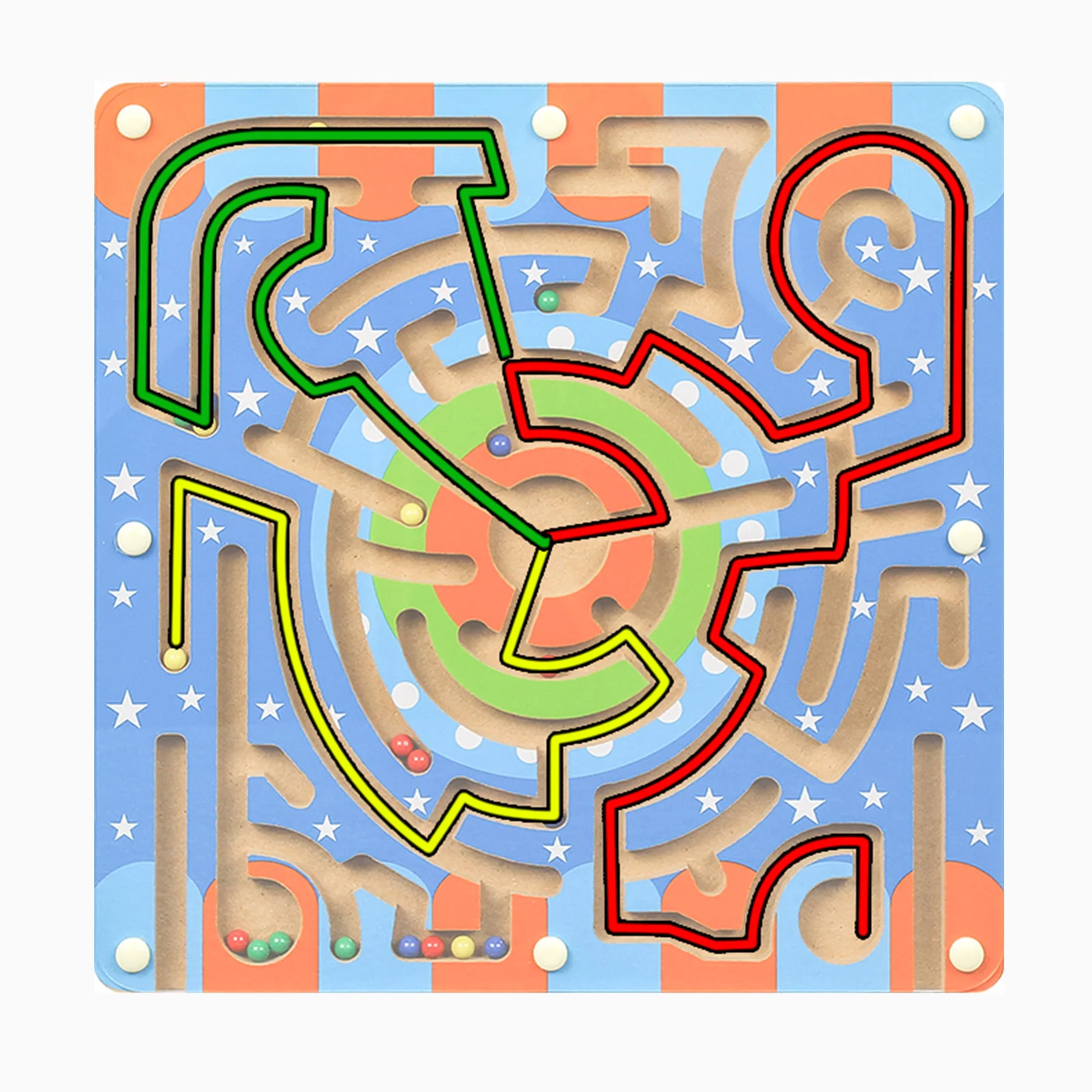 Magnetic Ball Pen Maze Puzzle Product Can Improve The Baby'S Ability To Recognize Colors Ring Track Wooden Circular Beads Maze
Magnetic Ball Pen Maze Puzzle Product Can Improve The Baby'S Ability To Recognize Colors Ring Track Wooden Circular Beads Maze
