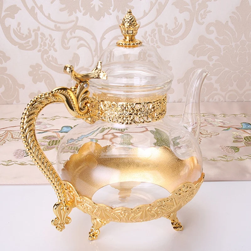 Glass Teapot Kitchen Metal Cold Kettle Coffee Pot European Style Home Decoration Glassware Birthday Wedding Gifts
Glass Teapot Kitchen Metal Cold Kettle Coffee Pot European Style Home Decoration Glassware Birthday Wedding Gifts