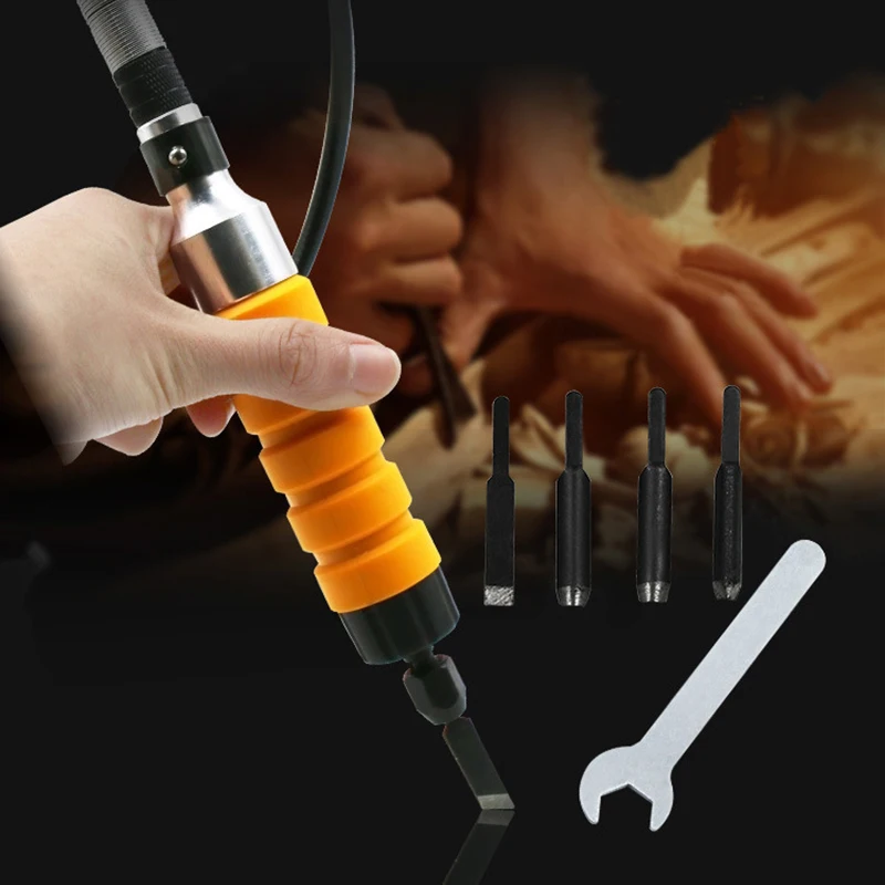 Electric Chisel Carving Tools Set Portable Furniture Wood Carving Tool with 5 Carving Tips Wrench Flexible ShaftHot
Electric Chisel Carving Tools Set Portable Furniture Wood Carving Tool with 5 Carving Tips Wrench Flexible ShaftHot