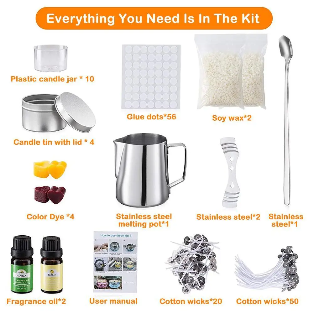 2021HOT Sale Candle Making Kit for Adults Scented Candles Set DIY Wax Melt Candle Starter Set Scented Candle Craft Tools Gift #E
2021HOT Sale Candle Making Kit for Adults Scented Candles Set DIY Wax Melt Candle Starter Set Scented Candle Craft Tools Gift #E