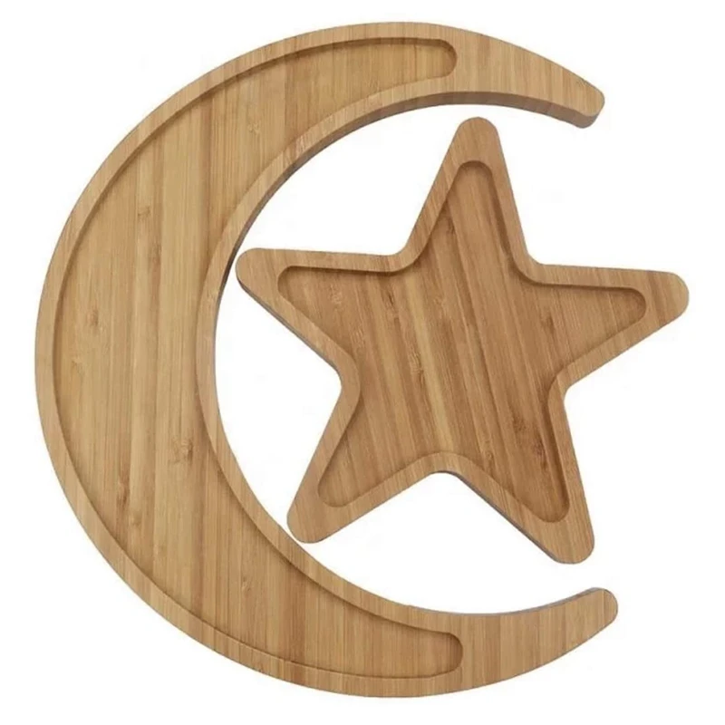 Большая сделка, сервировочный поднос «Луна и звезда» из бамбука, используемый для сервировки конфет, закусок, идеально подходит для Рамадан...
Большая сделка, сервировочный поднос «Луна и звезда» из бамбука, используемый для сервировки конфет, закусок, идеально подходит для Рамадан...