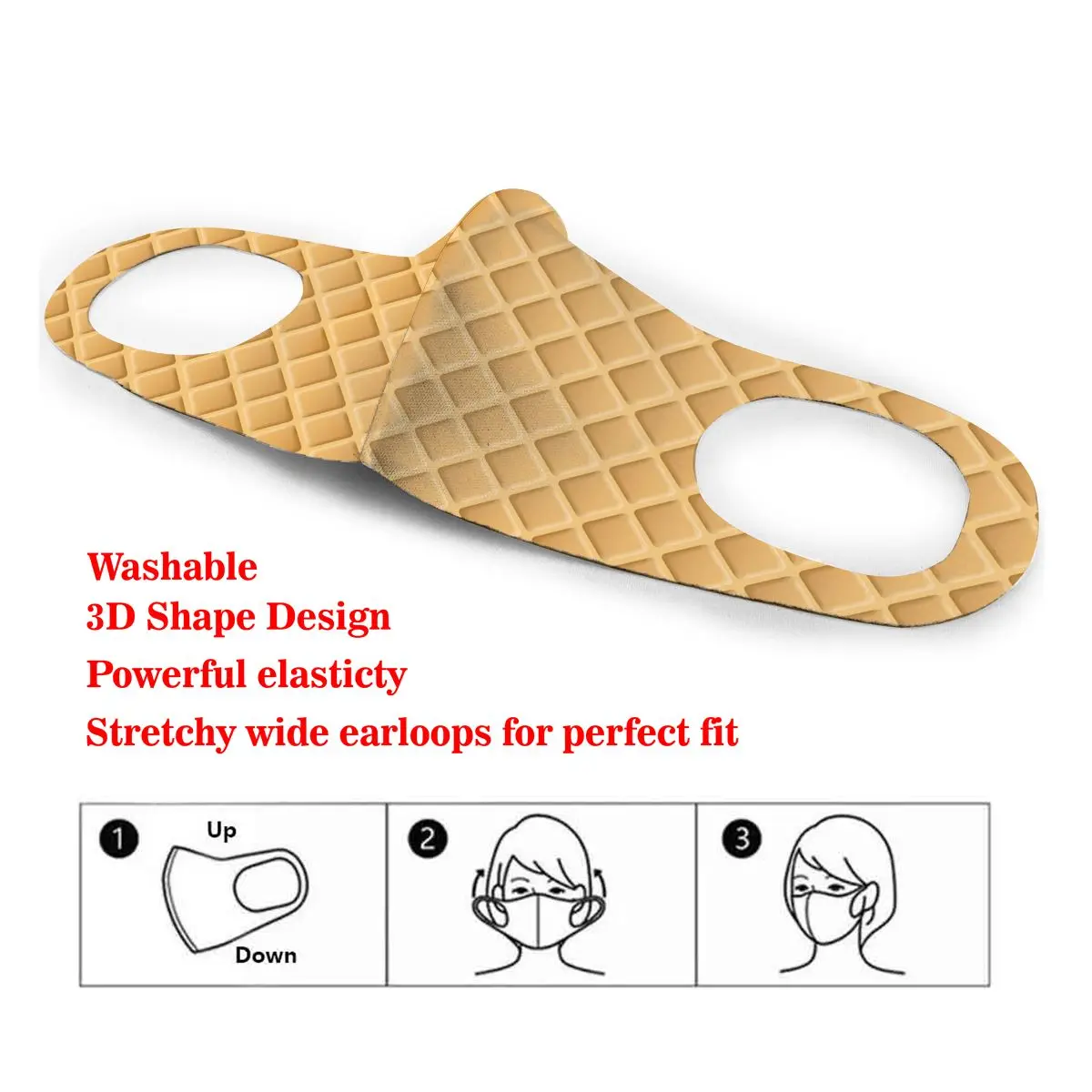 Dust Mask Waffle Background Breakfast Mouth Face Cover Respirator for Adult Kid Washable Reusable Anti Pollution 
Dust Mask Waffle Background Breakfast Mouth Face Cover Respirator for Adult Kid Washable Reusable Anti Pollution