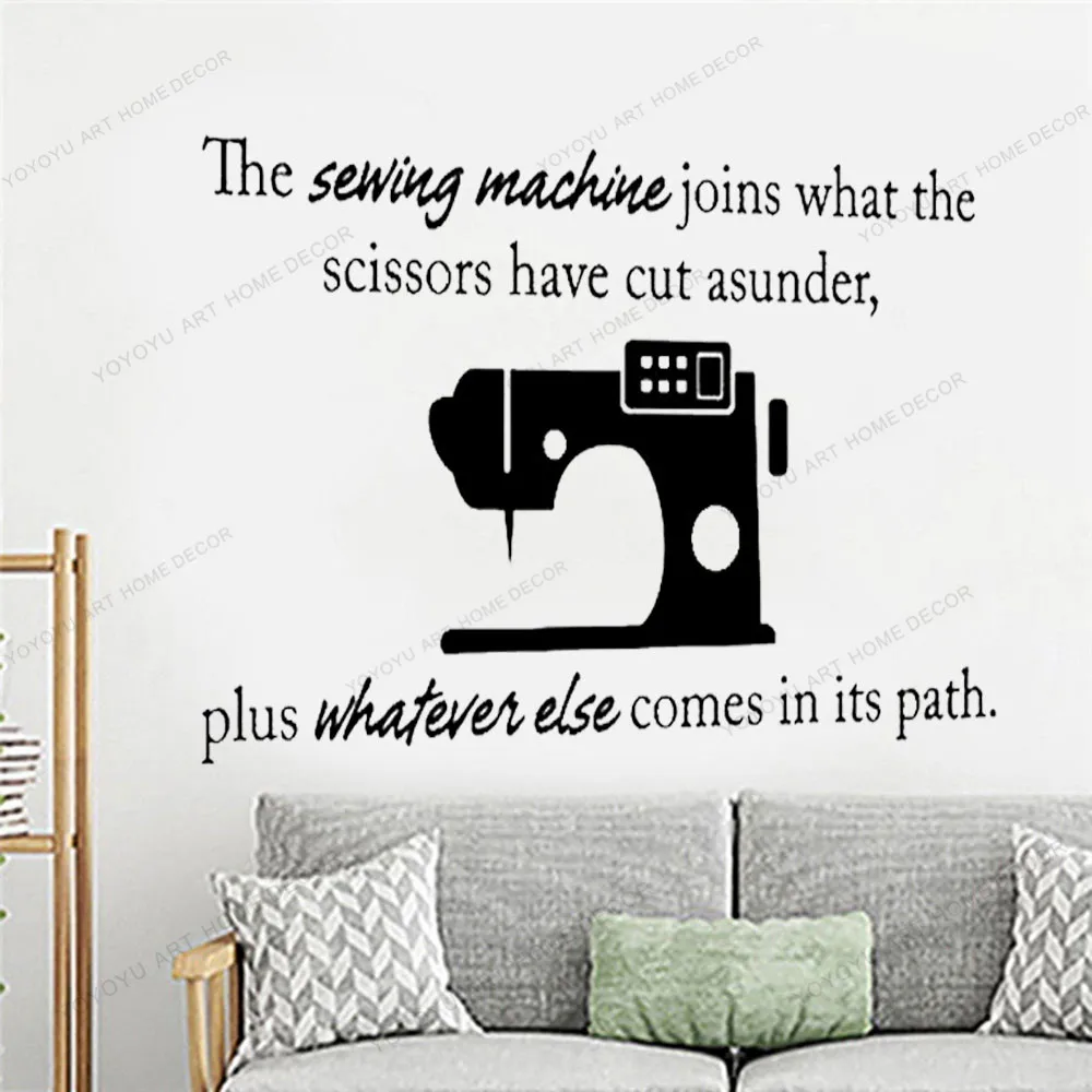 Wall Decal : Sewing Quote Vinyl Wall Art Craft Quote Sticker - brother sewing presser sewing machines Craft Room Decor yw-683
Wall Decal : Sewing Quote Vinyl Wall Art Craft Quote Sticker - brother sewing presser sewing machines Craft Room Decor yw-683