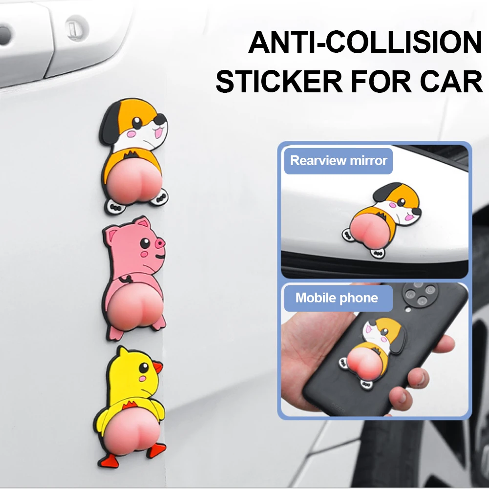 Universal Car Door Edge Guard Cartoon Cute Butt Car Door Protector Sticker Anti-collision Rearview Mirror Door Bumper Protector
Universal Car Door Edge Guard Cartoon Cute Butt Car Door Protector Sticker Anti-collision Rearview Mirror Door Bumper Protector