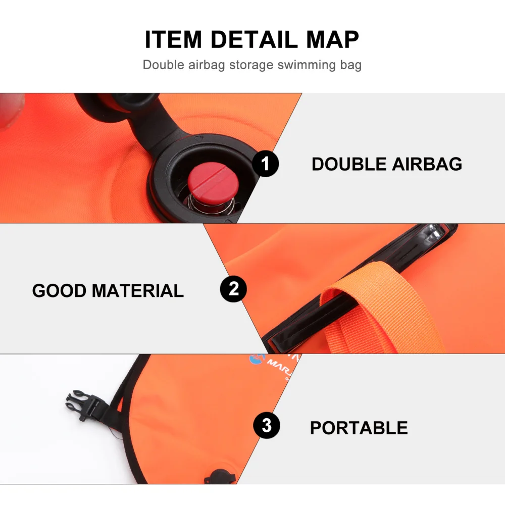 Useful Open Water Swim Float Ultralight Safety Float Swimming Bag for Swimmers Triathletes Snorkelers Surfers 
Useful Open Water Swim Float Ultralight Safety Float Swimming Bag for Swimmers Triathletes Snorkelers Surfers